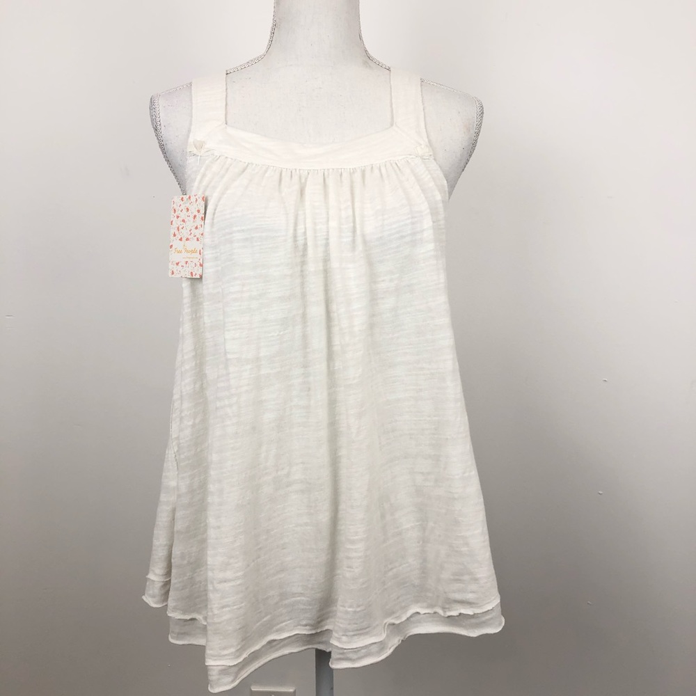 Free People Good For You White Tank OB889730
